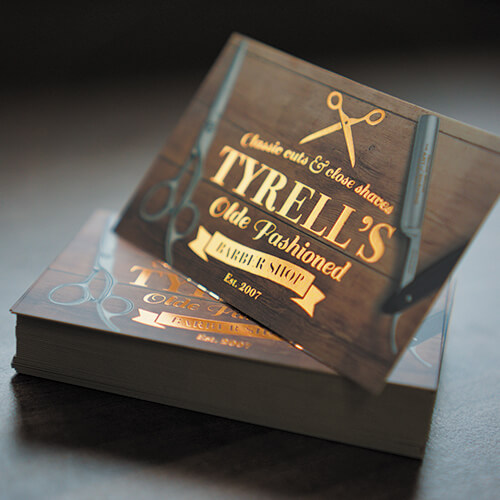 Litho printed business cards