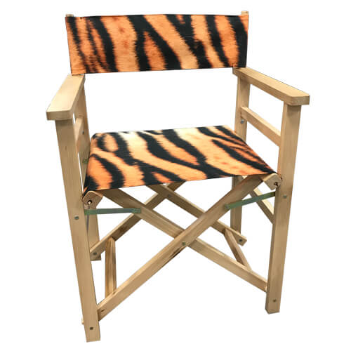 Wooden Directors Chair with fabrics as seats