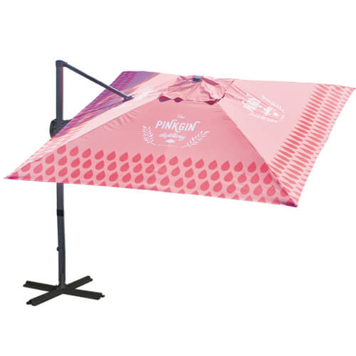 Pink Square Cantilever Parasol