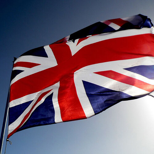 A flag of United Kingdom