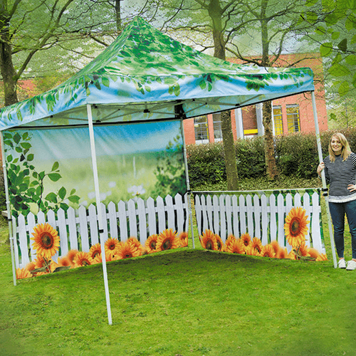 Gazebo with print