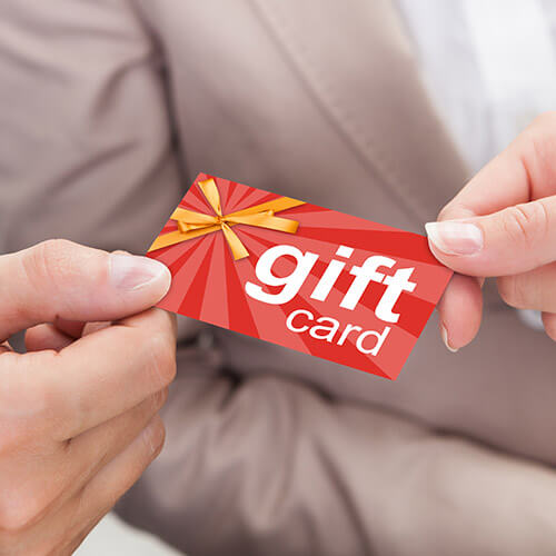 plastic gift card