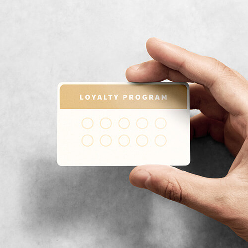plastic loyalty card