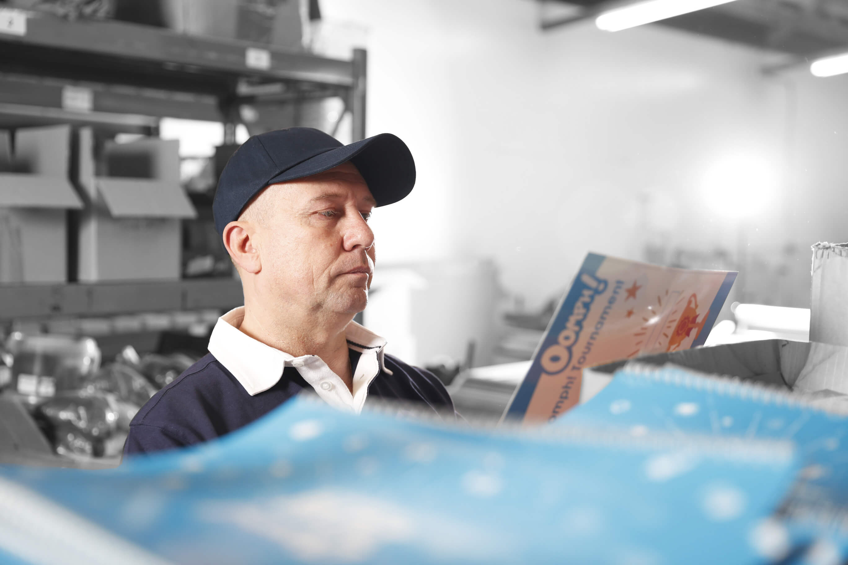 a man reading