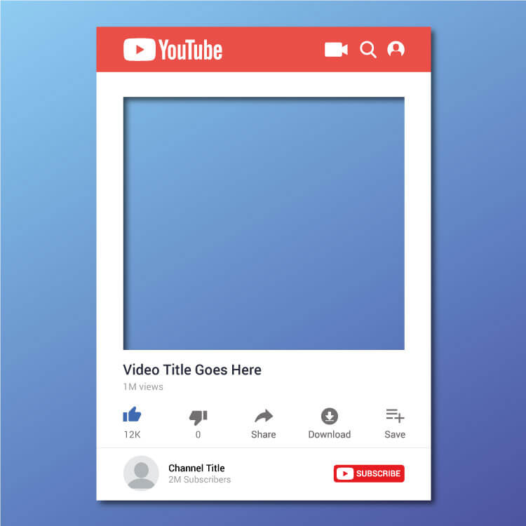 Youtube Sample Post Template