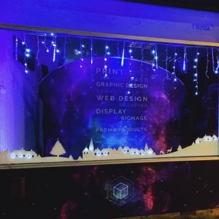 Be sure to check out our winter wonderland window display featuring our contour cut vinyl...#wimbledonbusinessstudio #wbs #wimbledon #windowdisplay #christmaswindow #vinyl #contourcutvinyl #installation #print #display