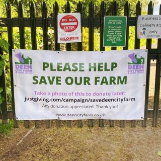 Vinyl banner printed for @deencityfarm. Please visit their bio to make a donation. If you would like a similar banner please contact us....#vinylbanner #vinyl #banner #bannerprinting #printanddisplay #printing #print #wimbledon #wimbledonprint